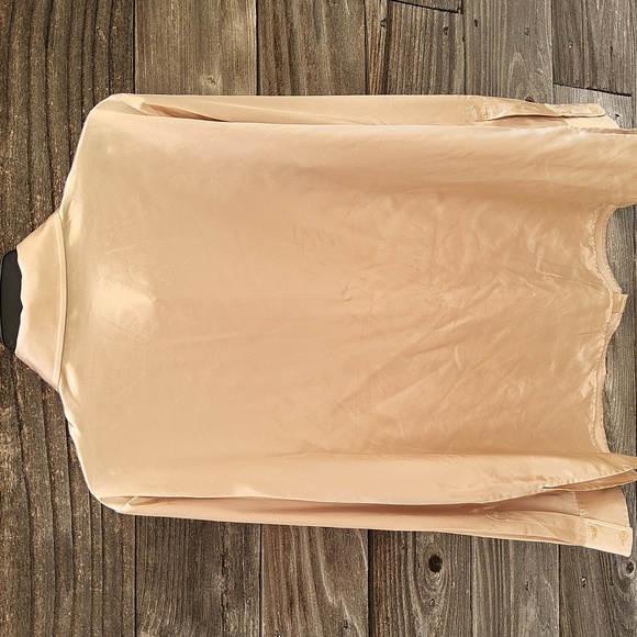 Rachel Zoe Cream Colored Silky Blouse Size Large - Picture 5 of 7